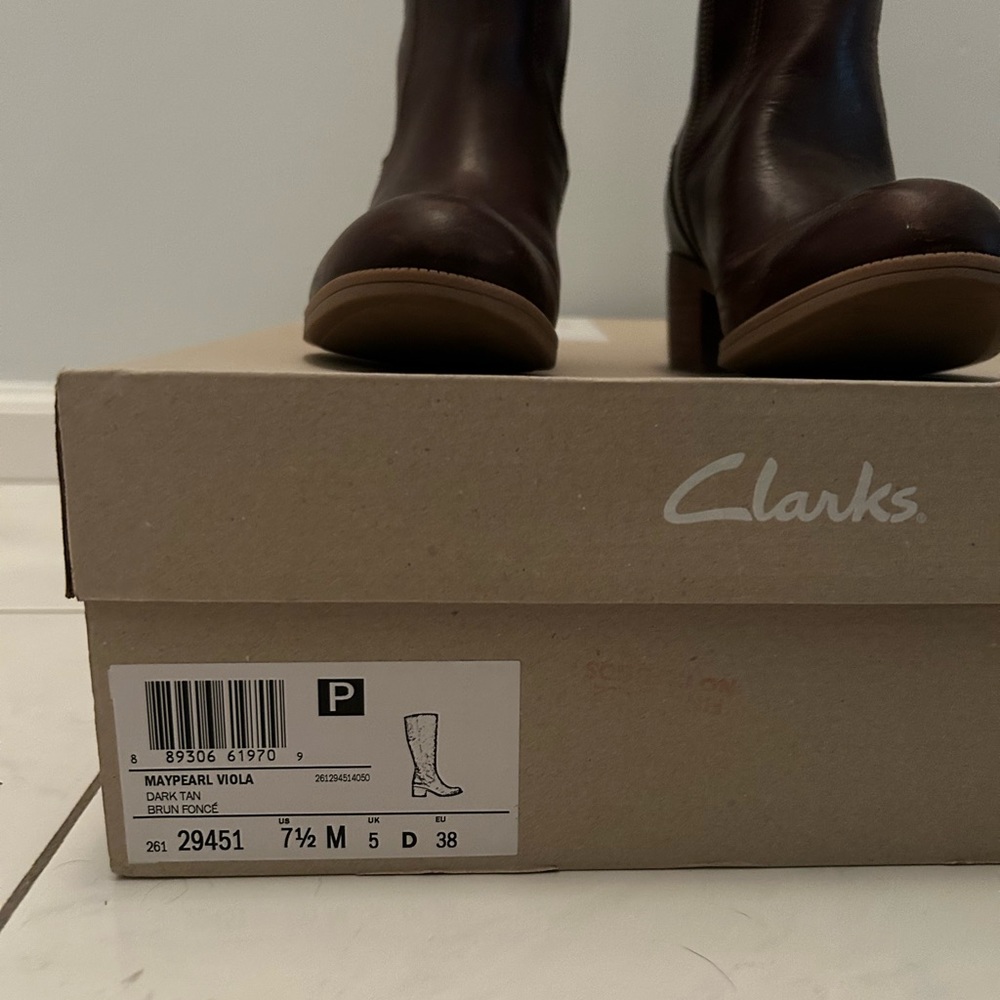 Clarks Brown Riding Boots | Maypearl Viola - Picture 2 of 6